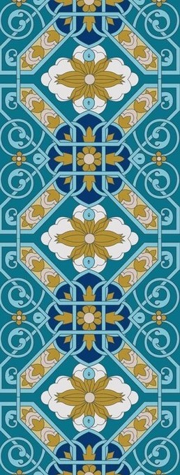 Uzbek decorative pattern